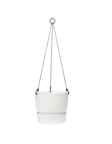 MACETA COLGANTE 24CM  BLANCA