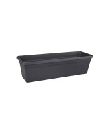 Jardinera GB Trough 50cm Negro | Elegante y Resistente para Interiores y Exteriores | Endanea Garden