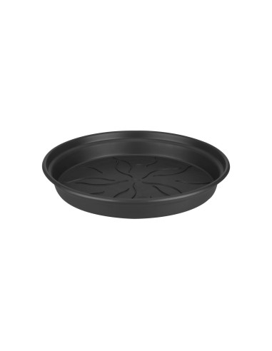 Plato GB 25CM Negro  Protector para Macetas y Plantas | Endanea Garden

