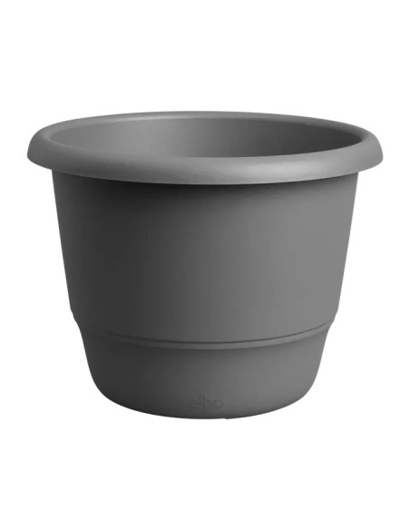 Maceta Redonda Amiga Antracita 25 cm | Elegante y Funcional para Jardín y Hogar | Endanea Garden

