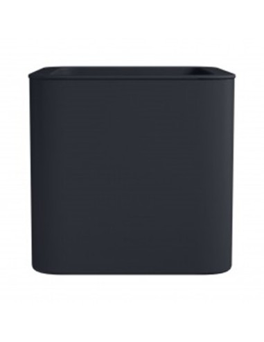 Jardinera Cuadrada Jive Antracita 40CM  Elegante y Compacta para Jardín y Terraza | Endanea Garden