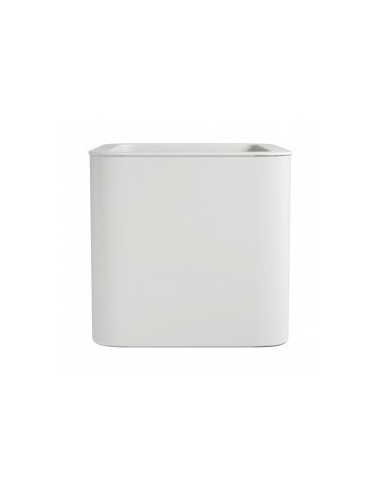 Jardinera Cuadrada Jive Blanca 40CM  Moderna y Compacta para Jardín, Terraza o Balcón | Endanea Garden