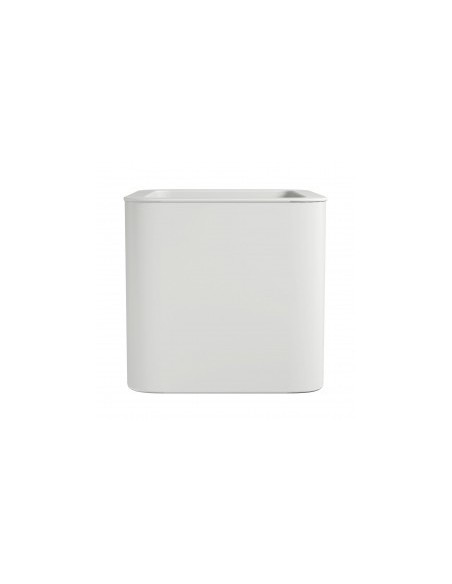 Jardinera Cuadrada Jive Blanca 40CM  Moderna y Compacta para Jardín, Terraza o Balcón | Endanea Garden
