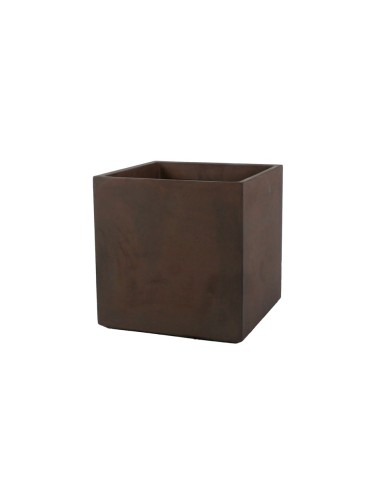 Maceta Caja 40cm Castaño  Estilo Rústico y Elegante para Exterior | Endanea Garden

