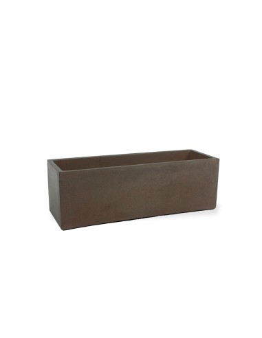 Jardinera Caja Baja 40cm Castaño  Diseño Rústico y Elegante para Jardines y Terrazas | Endanea Garden

