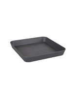 Plato Loft Cuadrado 38 cm Antracita | Endanea Garden

