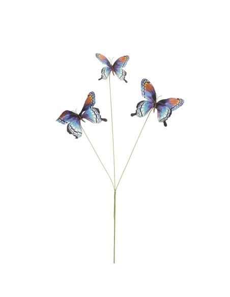 RAMA MARIPOSA AZUL 75CM