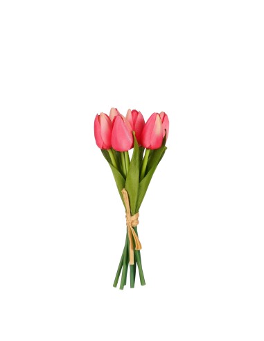 RAMO TULIPAN ROSA 21X8CM