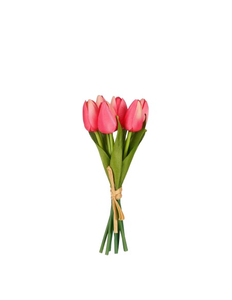 RAMO TULIPAN ROSA 21X8CM